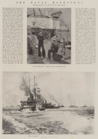 The Naval Manoeuvres by Henry Charles Seppings Wright